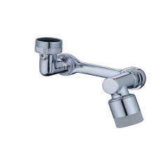 El nuevo brazo mecánico universal para lavabo, fabricado íntegramente en cobre, permite girar el champú del inodoro y extender la boquilla a