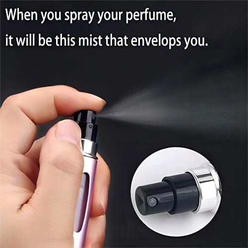 2PCS 5ML Ατμοποιητής αρώματος επαναγεμιζόμενα μπουκάλια, Φορητός μίνι ψεκαστήρ 1