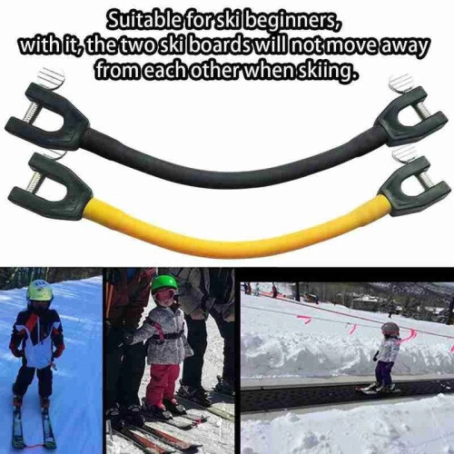 2pcs Ski Tip Connector Control Wedge Ski Training Aid Snowboard Connector 2