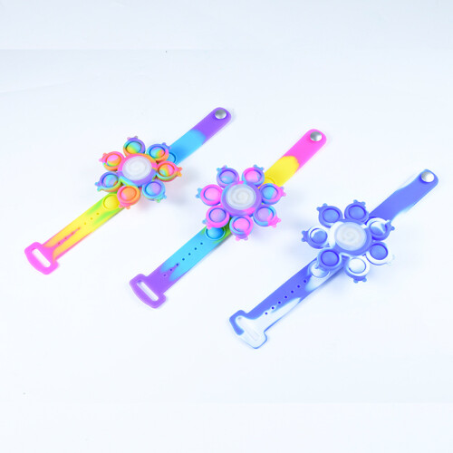 Descomprima com a Pulseira Iluminada de Bolhas Giratórias 1
