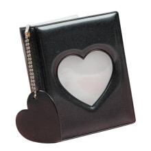 Cute Mini Photo Album 3Inch Photocard Binder for Students-Black