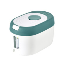 Practical Rice Canister Visible Capacity-lake blue 10 pounds