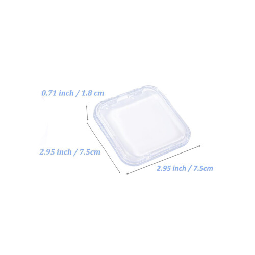Transparent Nail Organiser Box Stackable Dustproof Container 2