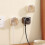 2Pcs Adhesive Socket Protectors Waterproof Dustproof-Black 3