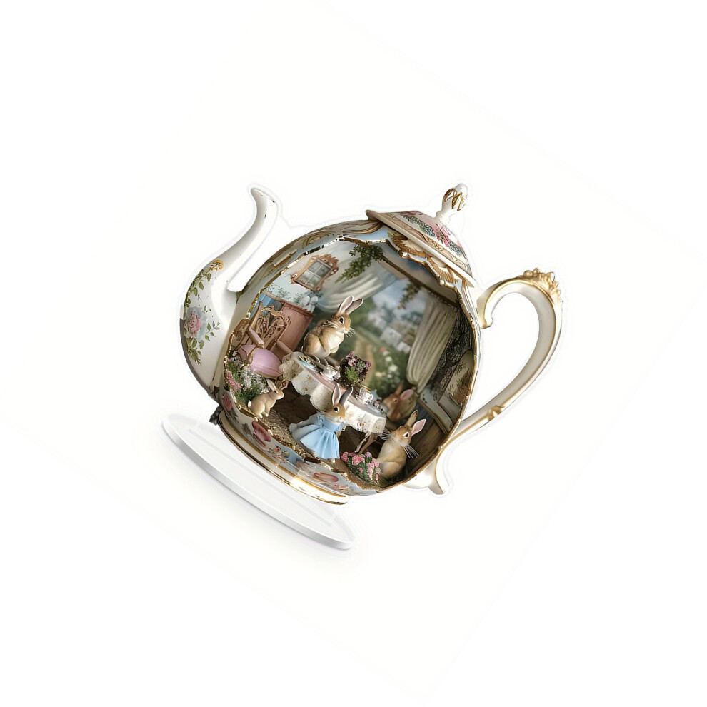 Animal Theme 2D Acrylic Rabbit Teapot Ornament For-SCB626-image-OPC-PN58SQ8-NEW