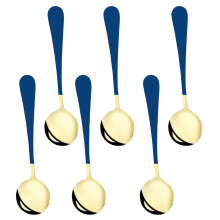 Zeitloses Tischgeschirr, erschwingliches Edelstahl-Besteckset mit Spiegelglanz und ergonomischem Design für mühelose Eleganz (6-teiliges Set)