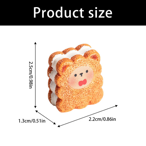 Resin Sandwich Cookie Statue Miniature Sandwich Cookie 2