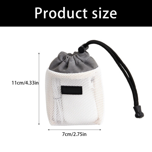 Mesh Storage Pouch For Electronics Accessories Travel-Black 2