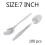 Βαρέως τύπου, κρυστάλλινα διαφανή μαχαιροπίρουνα μιας χρήσης, κομψός σχεδιασμός 5