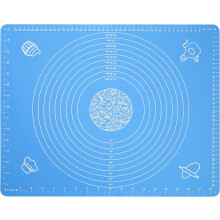 Easy Clean Baking Mat, Blue 19.7" X 15.7" with Food Grade Silicone Non-Slip Bottom, Heat Resistant Non-Stick Surface for Dishwasher Safe Usage