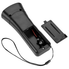 Ultraschall-Hundevertreiber mit Laserlicht, Reichweite 10 m, langlebig, schwarz
