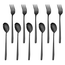 Essbesteck-Set aus elegantem Edelstahl für den Einsatz zu Hause und im Restaurant, hochglanzpolierte Oberfläche für Langlebigkeit und Eleganz,