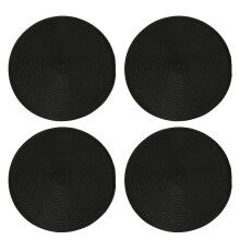 Leicht zu reinigende runde Platzsets für den Küchentisch, farbenfrohe, geflochtene Platzsets schützen Tische mit modischem, hitzebeständigem