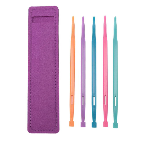 5 Pcs Belt Threading Tool Plastic Elastic Band
