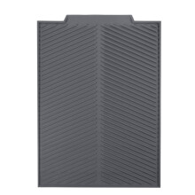 Abtropfmatte aus Silikon, hitzebeständig, rutschfest, faltbar für schnelles Trocknen, leicht zu reinigen, geriffeltes Design, weich, elastisch,