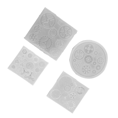4pcs/set Gear Shape 3D Chocolate Cake Fondant 2
