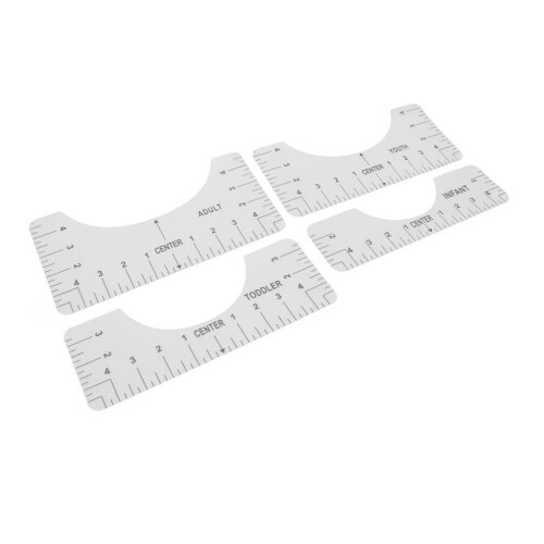 4er-Pack T-Shirt-Lineal, recycelbar, gut lesbar 2