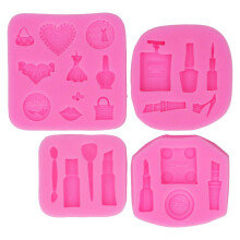 4Pcs Makeup Tools Silicone Molds Food Grade