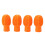 4PCS Drumstick Silent Practice Tip Silicone 1