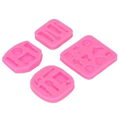 4Pcs Makeup Tools Silicone Molds Food Grade 2