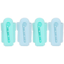 4 stuks breivingerhoedjes van plastic met vingergeleiders