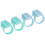 4Pcs Knitting Thimble Tool Plastic Finger Guides 3