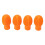 4PCS Drumstick Silent Practice Tip Silicone 4