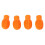 4PCS Drumstick Silent Practice Tip Silicone 3