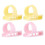 4Pcs Knitting Thimble Finger Guide Splitter for 2