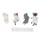 4PCS Cute Car Interior Decor Resin Mini Cute Car 1