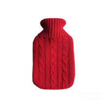 Winter Warm Knitted Hot Water Bag Cover Removable Bottle Case Washable AntiScalding Hand Warmer Pink Red