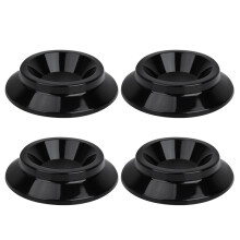 4-teiliges Set runder ABS-Klavierfüße mit Rollen