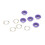 500 set öljetter 8 mm runda kopparfärgade 5