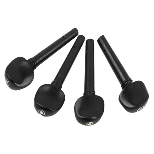 4 chevilles d'accordage en ébène pour violon 4/4 2