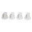 4-teiliges Effektpedal-Knopf-Schlitzdesign, transparent 2