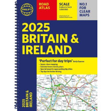 2025 Philips Road Atlas Britain and Ireland by Philips Maps Other Book