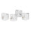 4-teiliges Effektpedal-Knopf-Schlitzdesign, transparent 5