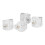 4-teiliges Effektpedal-Knopf-Schlitzdesign, transparent 4
