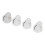 4-teiliges Effektpedal-Knopf-Schlitzdesign, transparent 3