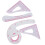4Pcs Curve Ruler Plastic Sewing Grading Proofing 3