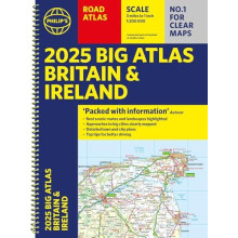 2025 Philips Big Road Atlas of Britain amp Ireland by Philips Maps Oth