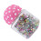 500 aiguilles à perles pour patchwork en tissu rose 4