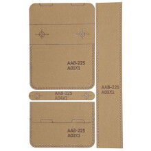 4Pcs Acrylic Template DIY Leather Pattern Coin