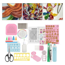 24Pcs Quilling Paper Tool Kit DIY Art & Craft Decoration Slotted Color Random