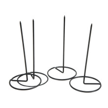 4er-Pack schwarze Quittungshalter, 14,5 cm lang, stabiler Standfuß