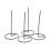 4er-Pack schwarze Quittungshalter, 14,5 cm lang, stabiler Standfuß 3