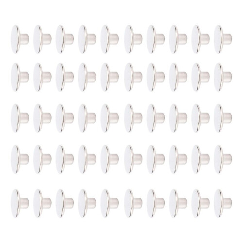50-pack byxknappar utan söm, avtagbara, 17 mm glansiga 2