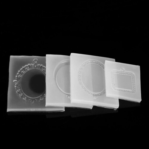 4 st silikonformar epoxiharts DIY-form oval 2