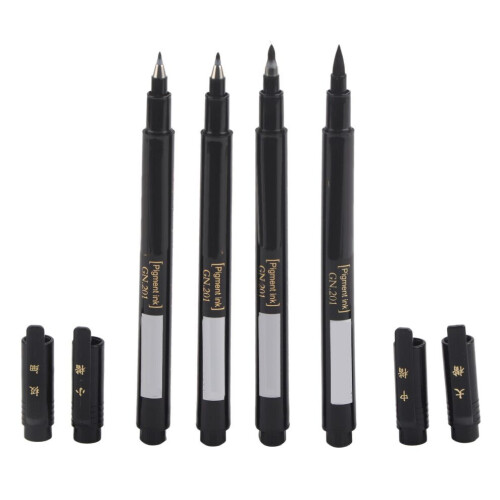 4 st kalligrafipenna bläckpenna för skiss