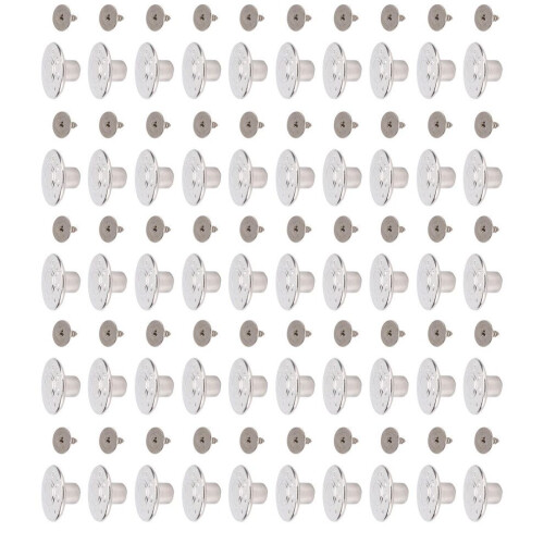 50 set 17mm byxknappar stjärnmönster rostfritt stål 1